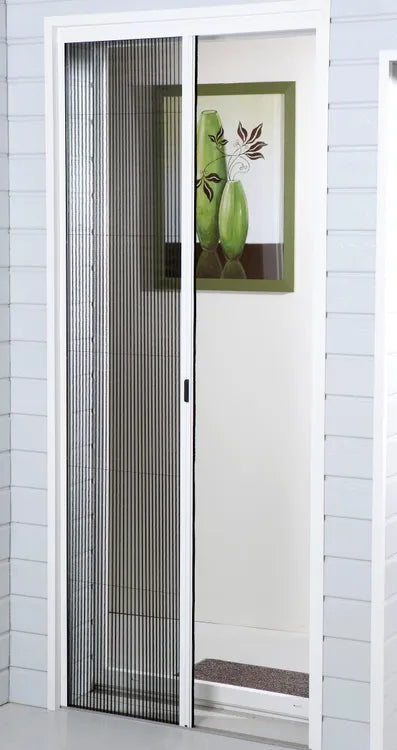 Moustiquaire pour porte MOUSTIKIT rétractable latérale H.230 x l.100 cm blanc