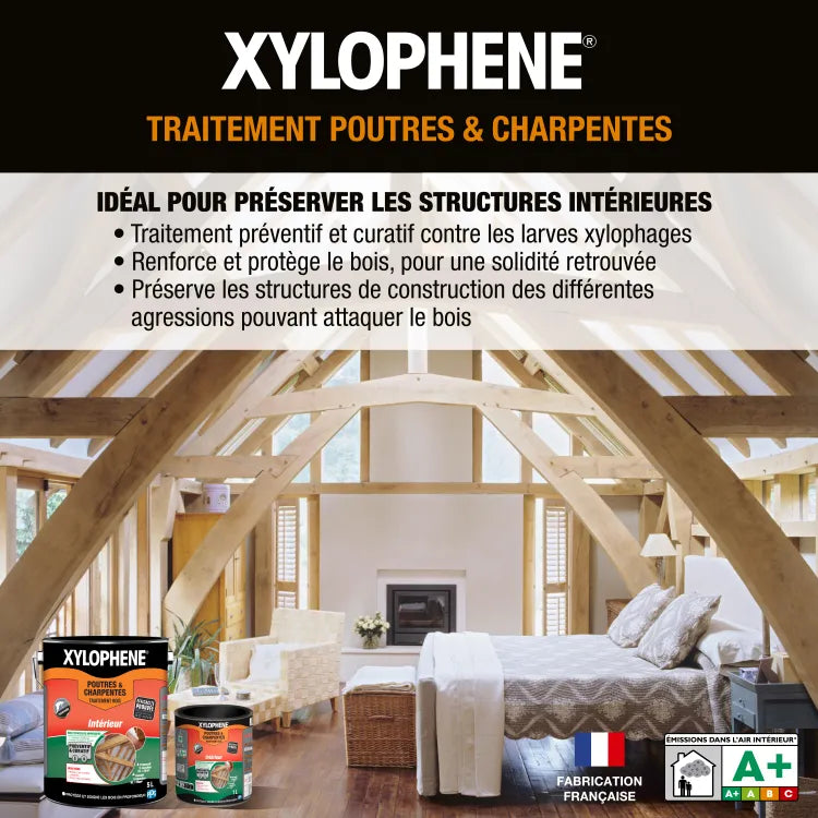 Traitement du bois intérieur Poutre et charpente XYLOPHENE 20L