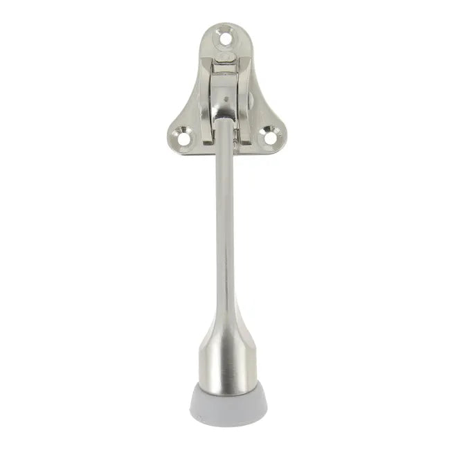 Arrêt de porte CHRISLIGNE acier nickelé gris, mat L.5 x H.13.7 x l.4.2 cm