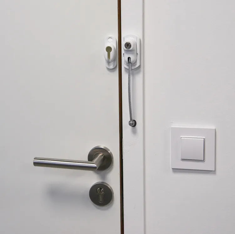 Entrebailleur de porte VIGICABLE blanc