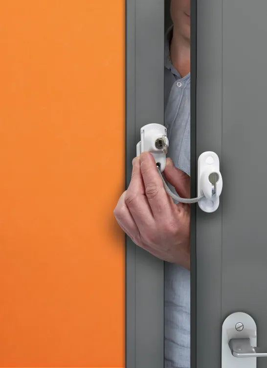 Entrebailleur de porte VIGICABLE blanc