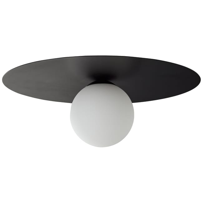 Applique G9, fer / verre, noir, Zon, BRILLIANT