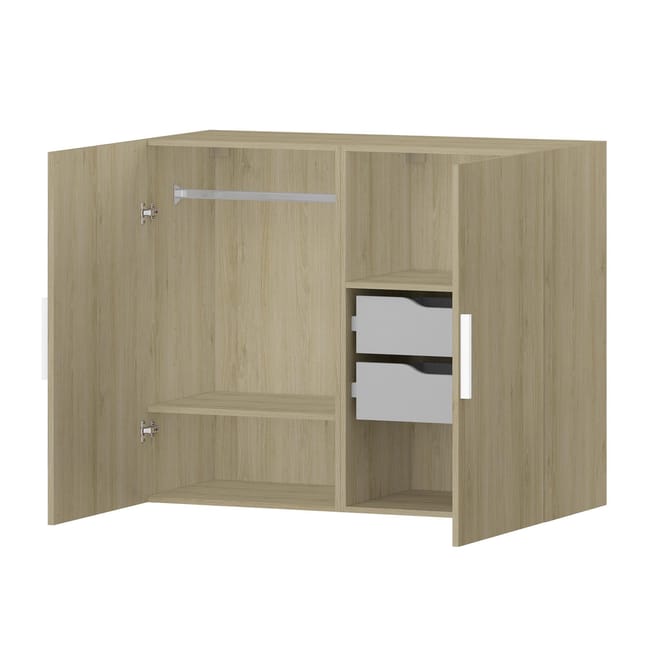 Porte battante Home effet chêne naturel mat H.100 x l.60 cm