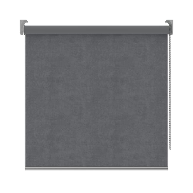 Store enrouleur occultant Velvet gris, l.75 x H.190 cm, DECOSOL DELUXE