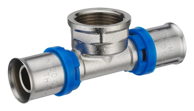 Té à sertir femelle 20/27 (3/4") pour tube multicouche Ø20