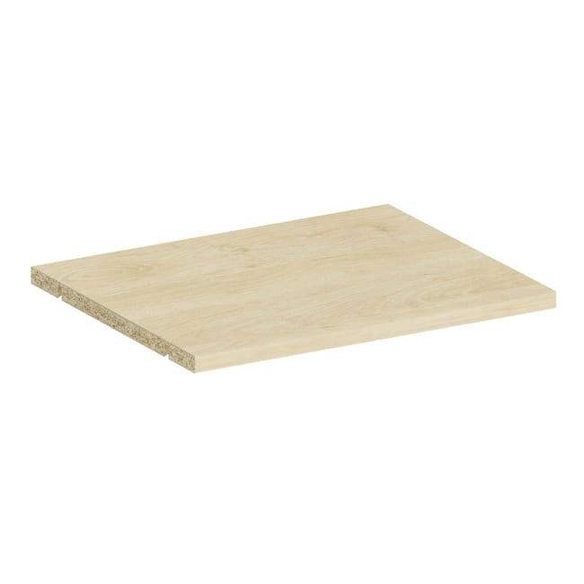 Tablette SPACEO, effet chêne naturel H.1.6xl.36.8xP.29.5cm