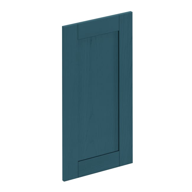 Porte de cuisine DELINIA ID Chicago bleu mat H.76.8 x l.39.7 cm