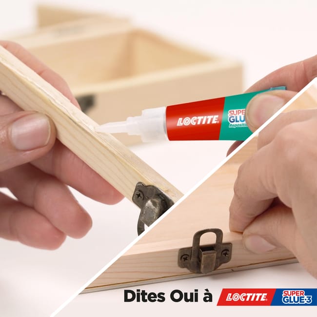 Colle de réparation Cyanoacrylate Super glue 3 repositionable gel LOCTITE, 3g tr