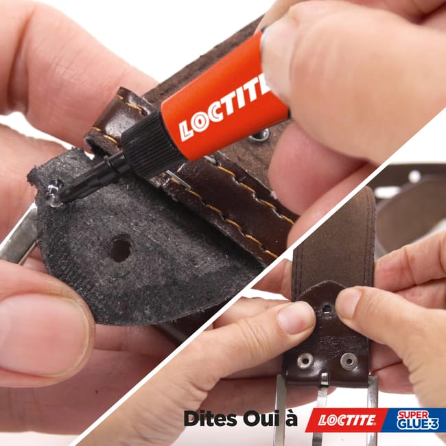 Lot de 3 colle de réparation Cyanoacrylate Super glue 3 power gel LOCTITE, 3g tr