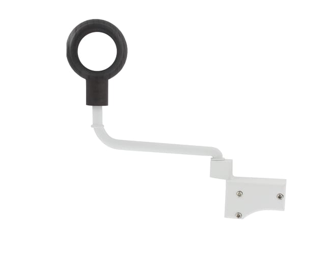Lot de 2 supports tringle à rideau Bohème, 28 mm teinte frêne brûlé IB+