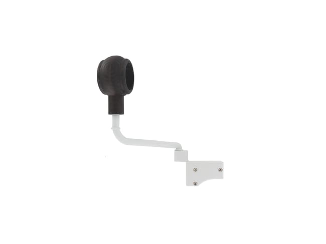 Lot de 2 supports tringle à rideau Bohème, 28 mm teinte frêne brûlé IB+