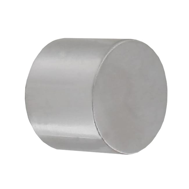 Lot de 2 embouts pour barre à rideau , Diam.20 mm argent Design rail, RIDORAIL