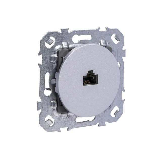 Prise rj45, à assembler, LEXMAN Lumia, silver