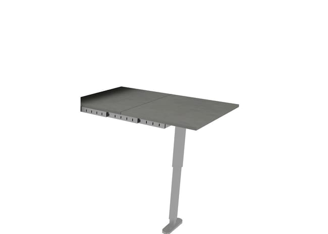Structure T-Able aluminium pour table rétractable L.80 cm