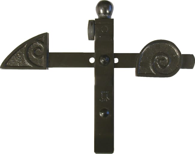 Arrêt de portail à bascule pour portails de 45 à 60 mm d'ép. max H.240xL.310 mm