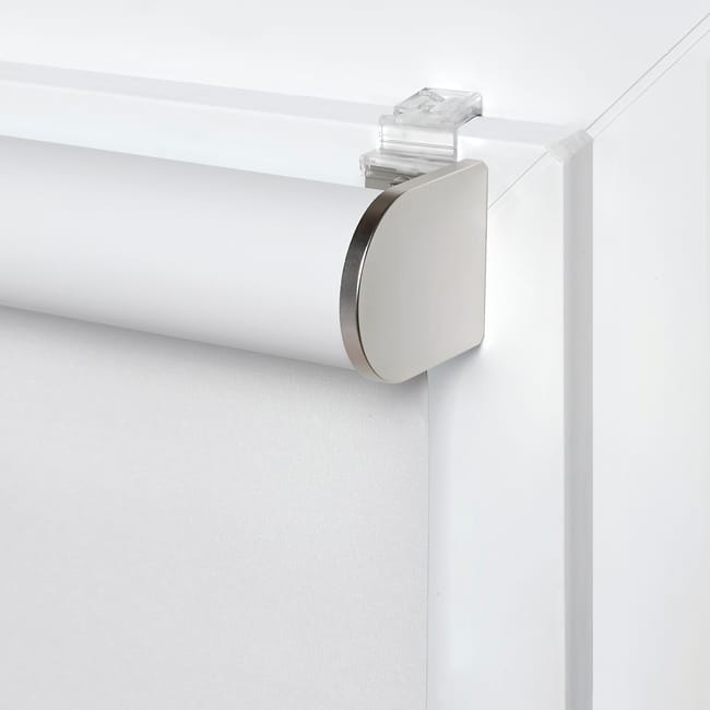 Store enrouleur occultant Bossa blanc, l.60 x H.190 cm remontée auto, INSPIRE
