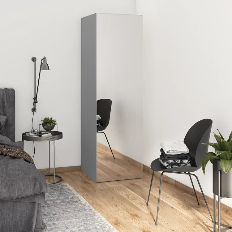 Porte battante Home miroir brillant H.200 x l.60 cm