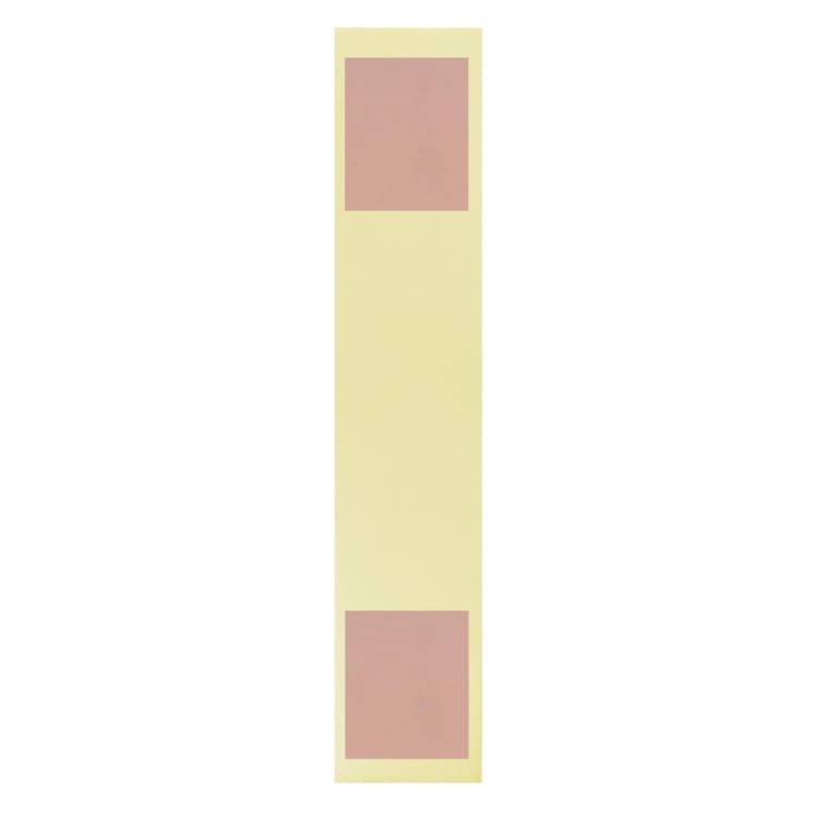 Plaque de propreté adhésive rectangle laiton poli l.5 cm x H.25 cm