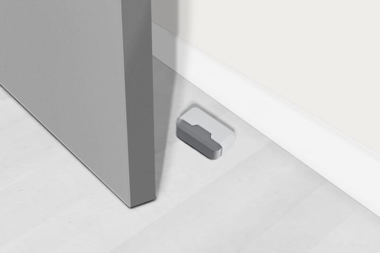 Butée de porte adhésive TECHNO gris REI