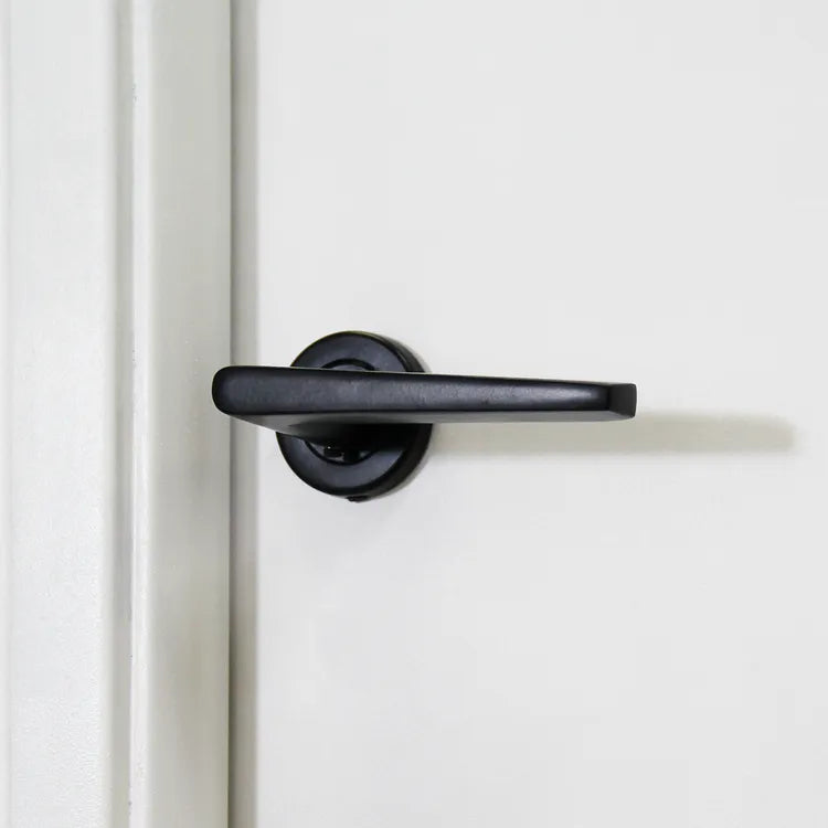 2 poignées sur rosace LINEA BERTOMANI Layna aluminium noir mat A1