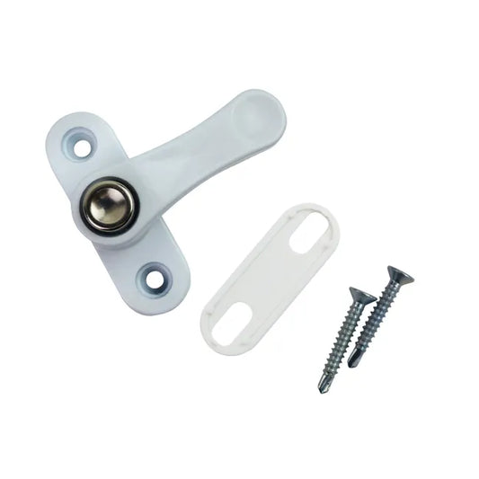 4 verrous à bouton pour fenêtre KINTECH, en alliage zamak blanc