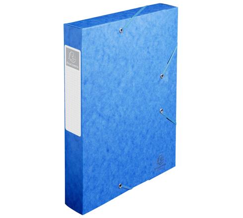 BOITE DE CLASSEMENT CARTOBOX DOS 60MM CARTE LUSTRÉE - A4 - BLEU