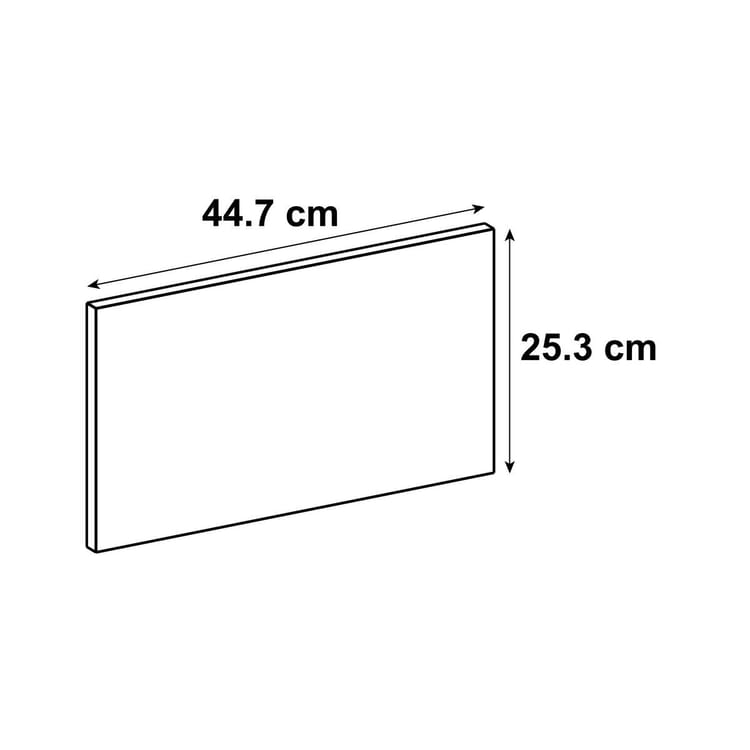 Façade de tiroir de cuisine Newport blanc mat H.25.6 x l.44.7 cm