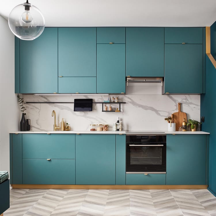 Joue Sevilla vert laguna mat H.76.8 x l.36.7 cm