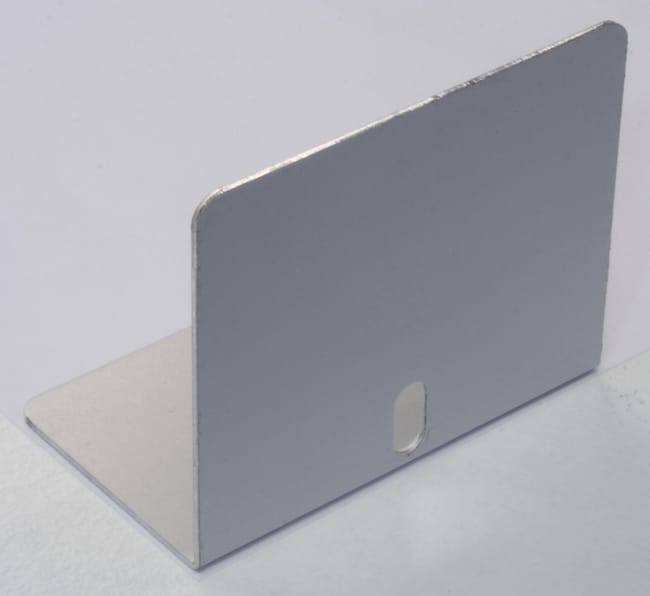 Lot de 5 arrêt-plaques pour jonction 16 mm aluminium, L.0.06 m