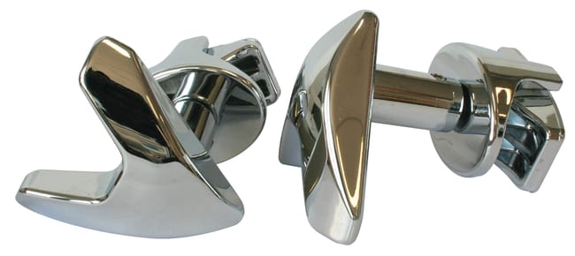 Patère à visser gris / argent Patères "v"