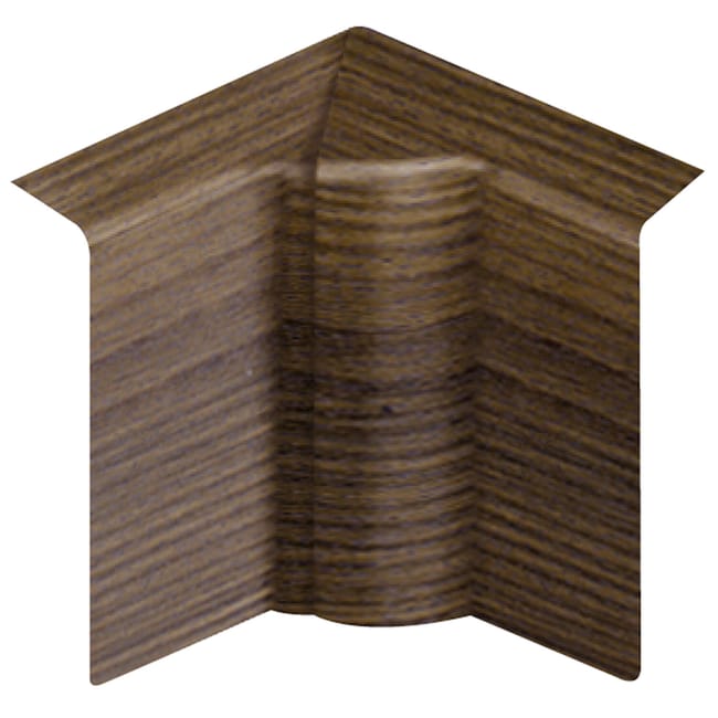 Angle intérieur wengé pour plinthe, H. 10 x P.5.5 cm