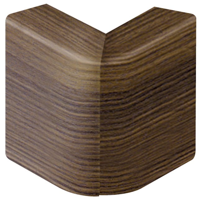 Angle extérieur wengé pour plinthe, H. 10 x P.5.5 cm