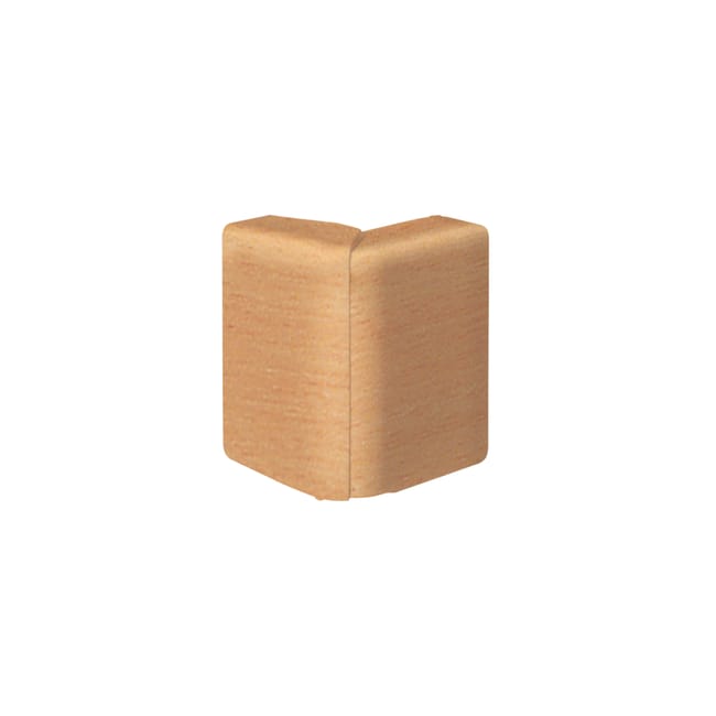 Angle extérieur hêtre pour plinthe, H. 10 x P.5.5 cm