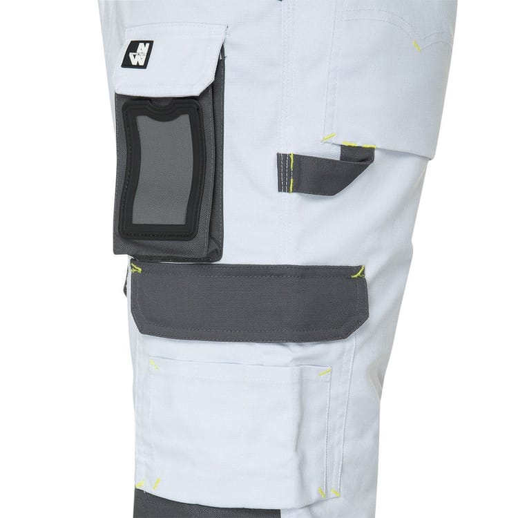 Pantalon de travail Cary-blanc-56 NINE WORTHS blanc, taille 52