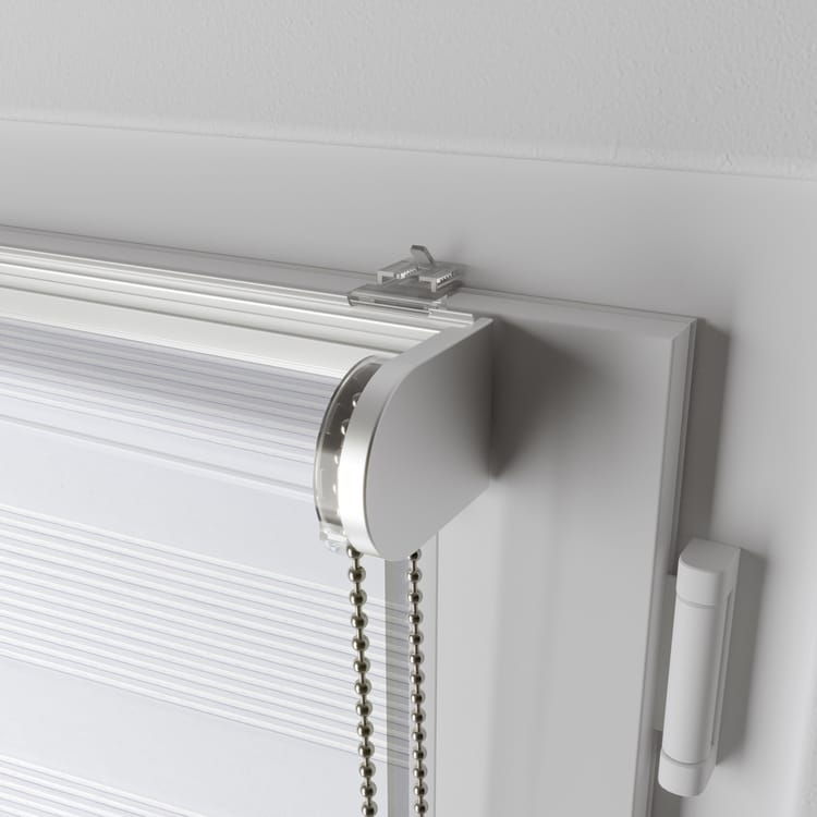 Store enrouleur jour/nuit Athenes blanc, l.45 x H.190 cm, INSPIRE