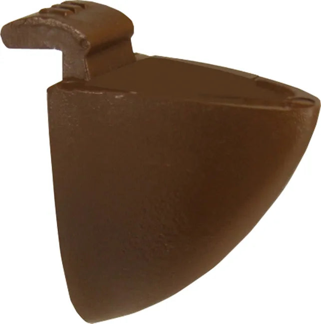 Lot de 8 taquets pour crémaillère, plastique brun