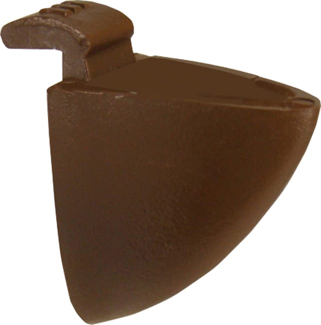 Lot de 20 taquets pour crémaillère, plastique brun