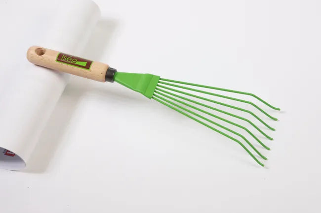 Balai main 7 dents droites em bois