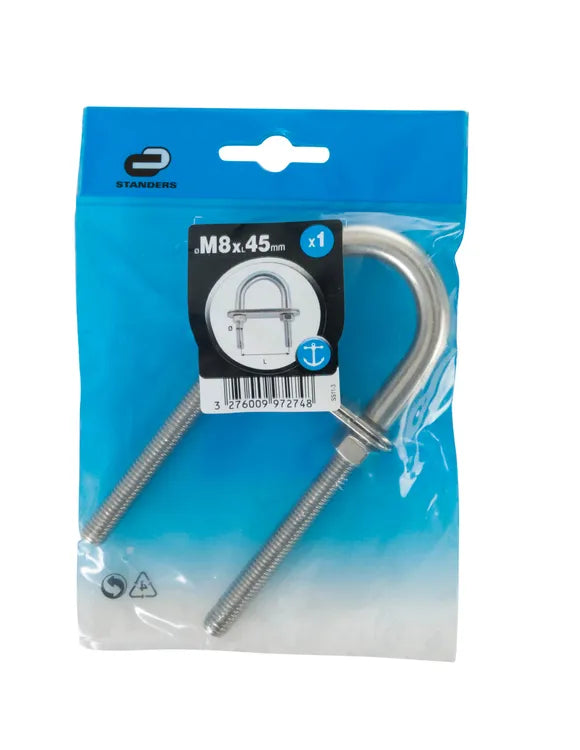 Cadène inox, STANDERS, Diam.8 x L.45