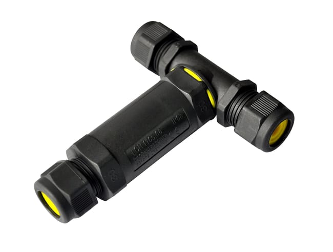 Connecteur T étanche IP68 230 V extérieur LUMIHOME, 0.11 m