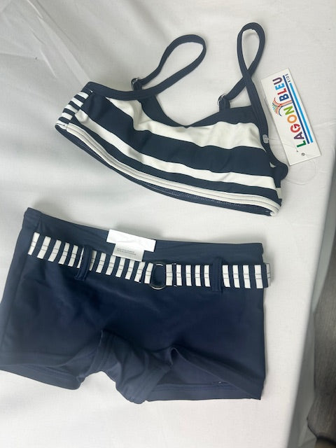 Maillot de bain 2 pièces fille, Taille 8A, LAGON BLEU