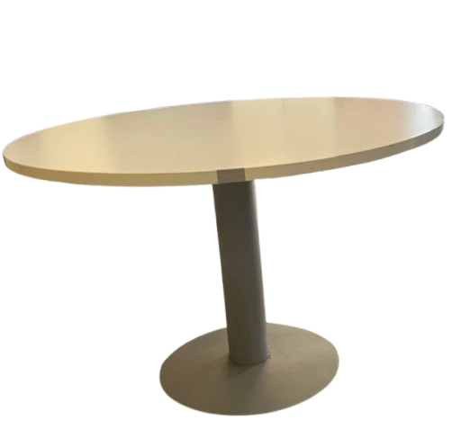 Table ronde blanche d'occasion Tempo - L 110 x 110 cm