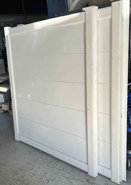 Portail battant pvc Palaos 3m blanc, l.300 x H.165 cm