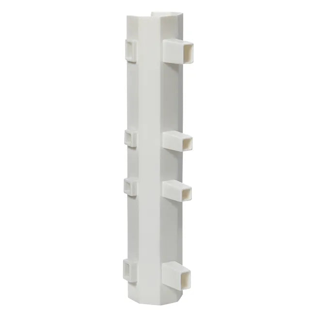 Jonction d'angle 90° ouvert / fermé Réno plinthe, blanc
