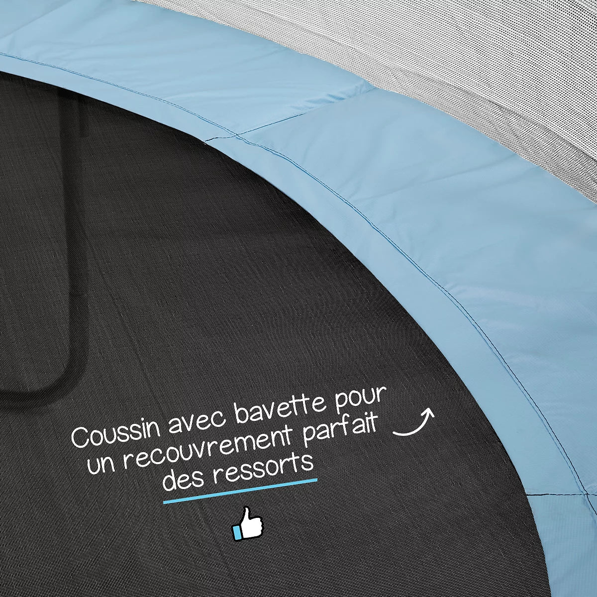 Trampoline Funni Blue 360 + Echelle BLEU KANGUI