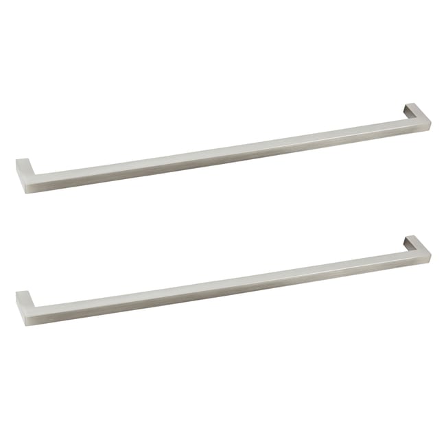 Lot de 2 poignées de meuble INSPIRE Citere argent l.328 x H.9 mm