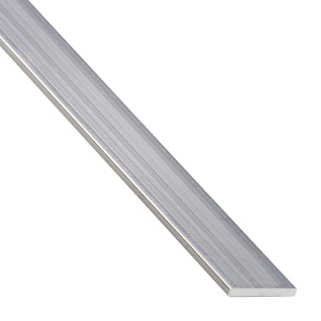Plat aluminium brut argent lisse, L.2600 mm