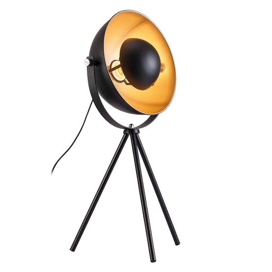 Lampe à poser FLINT style projecteur sur trépied Keria