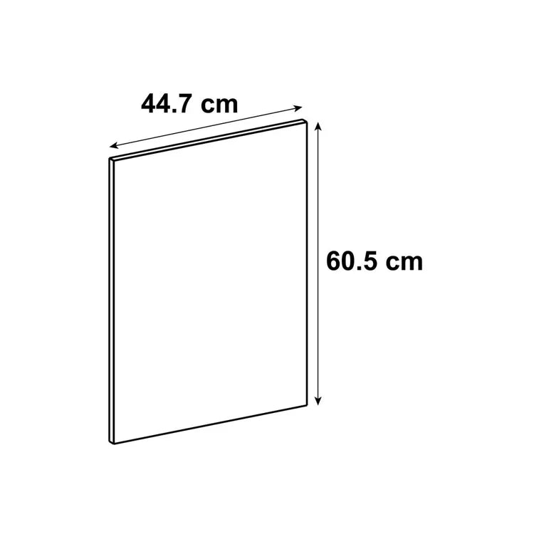 Porte de cuisine Oxford ivoire mat H.60.5 x l.44.7 cm