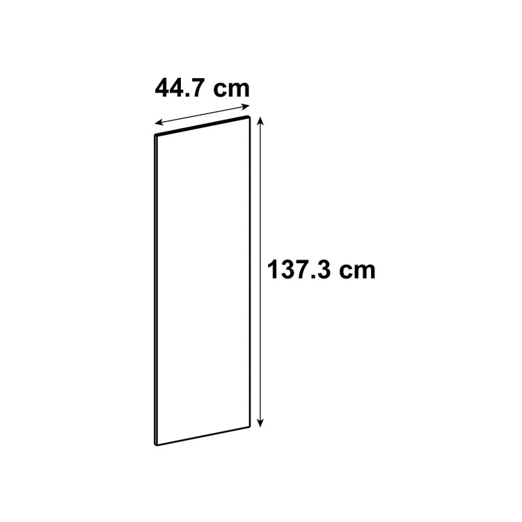 Porte de cuisine Sapporo effet chêne mat H.138 x l.44.7 cm avec défaut